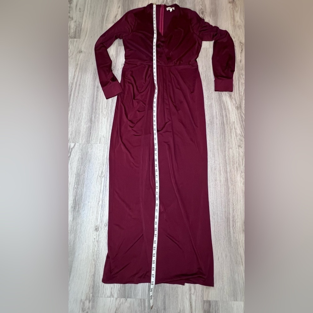 L'Agence Women's Red Thea Twist Front Column Gown Size 8 - Picture 8 of 10